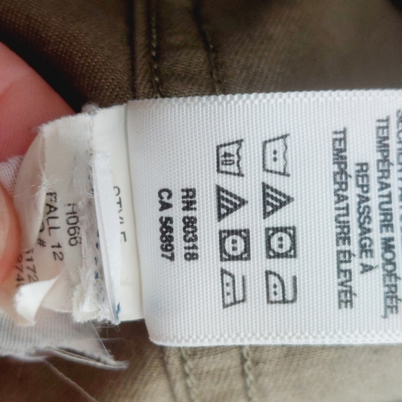 Lucky Brand 100% Cotton Kaki Pockets Drawstring Military  Hooded Jacket P7073 - Picture 7 of 10